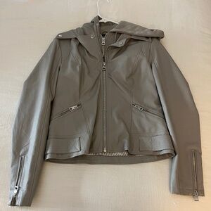 GUESS Faux-Leather Moto Jacket